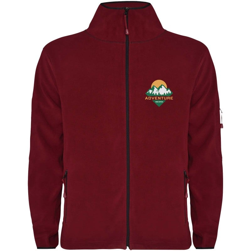 Luciane fleece herenjack met volledige rits