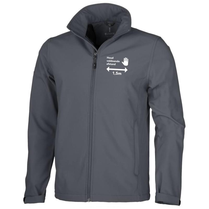 Elevate Maxson softshell jas - heren - polyester - 270 g/m2 - waterafstotend