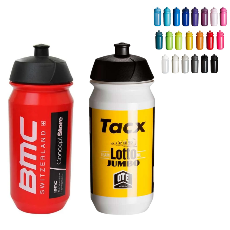 Tacx Shiva bidon 500ml - PE - vaatwasserbestendig - gekleurde fles en dop