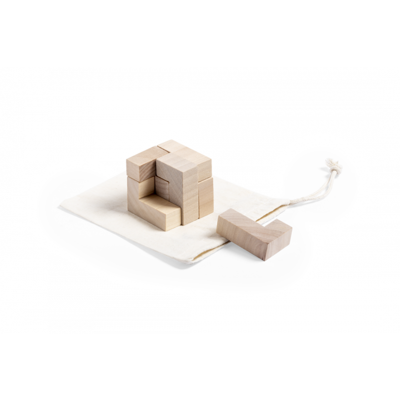 Tayex behendigheidsspel - hout - verpakt in katoenen zakje