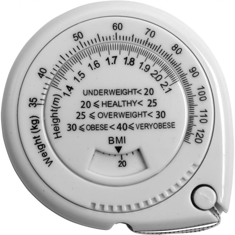 BMI meetlint 150 cm met gewichtsweergave