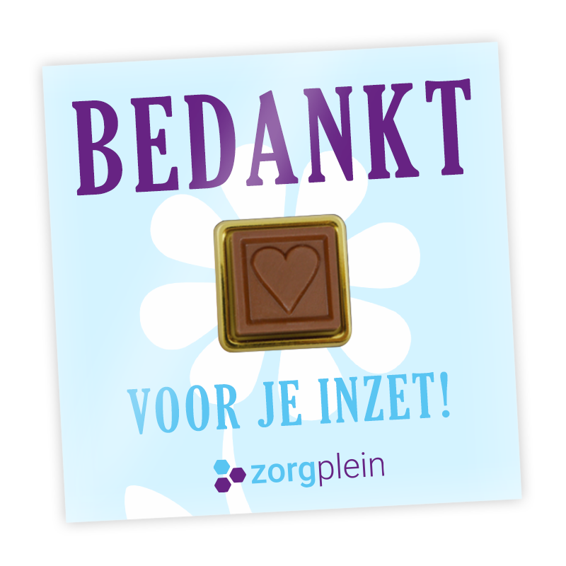 Chocolade giftcard - 10 gram - melk