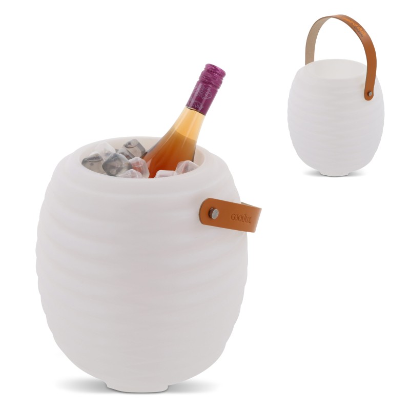 CoolLux Mini sfeerlamp en draadloze speaker - kunststof - oplaadbare accu