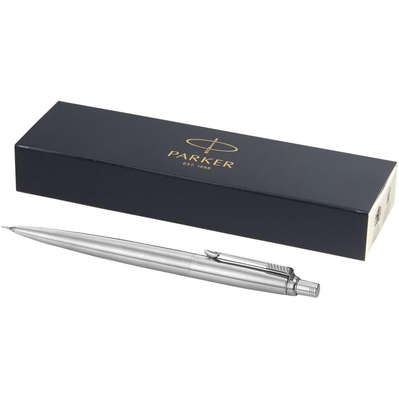 Parker Jotter vulpotlood - RVS - zwarte inkt - met gum - geschenkerpakking