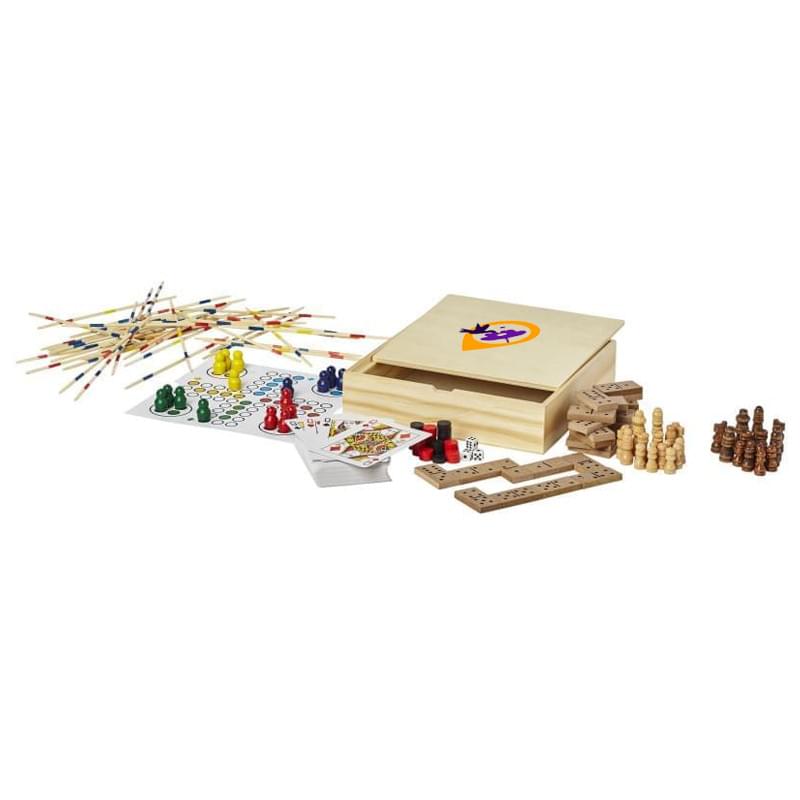 Monte Carlo speelset - 7 spellen - verpakt in houten doos