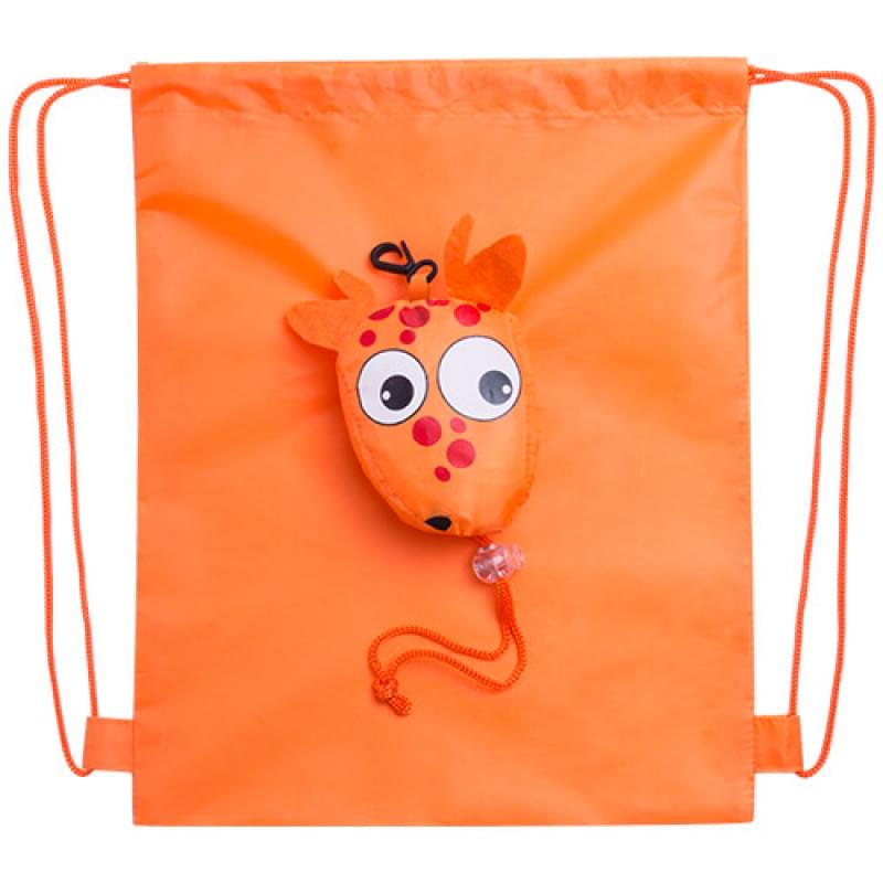 Opvouwbare rugzak dierenmotief - polyester - 190T - met trekkoord 