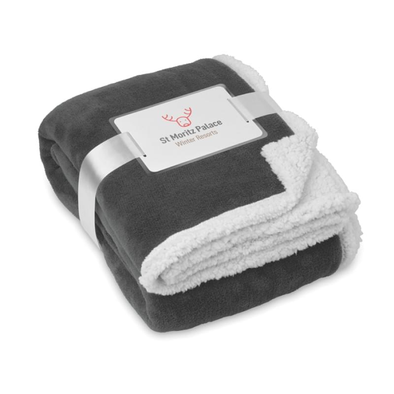 Plaid - 200gr/m² - polyester/sherpa - met lint
