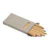 Kleurpotlodenset - hout - 6-delig - mini