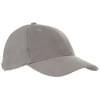 Brushed twill cap - katoen - 6 panelen - zilveren gespsluiting
