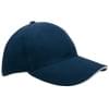 Brushed twill cap - katoen - 6 panelen - zilveren gespsluiting