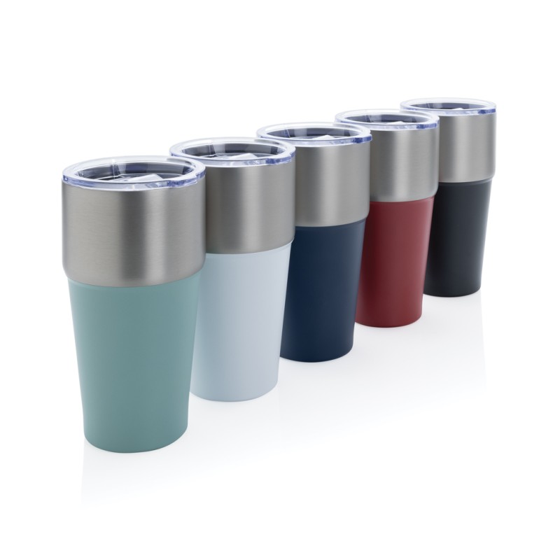 Fluid beker 500ml - gerecycled RVS - morsbestendig - FSC kraftverpakking