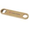 Origina flesopener - RVS en hout - met hanger