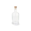 Waterfles 1000 ml - glas - houten dop 
