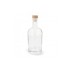 Waterfles 1000 ml - glas - houten dop 