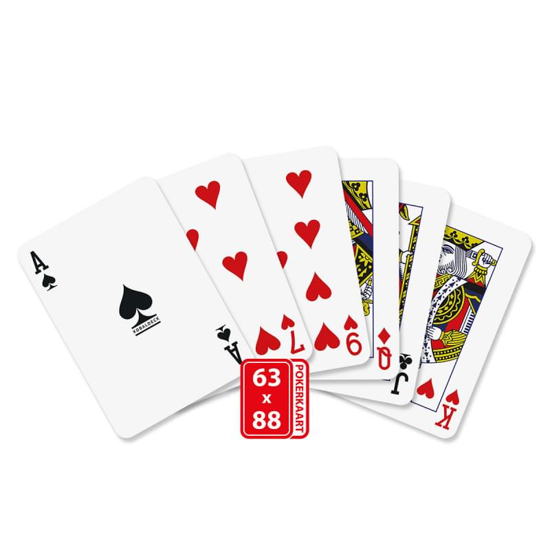 Pokerkaarten set - karton - verpakt in doosje