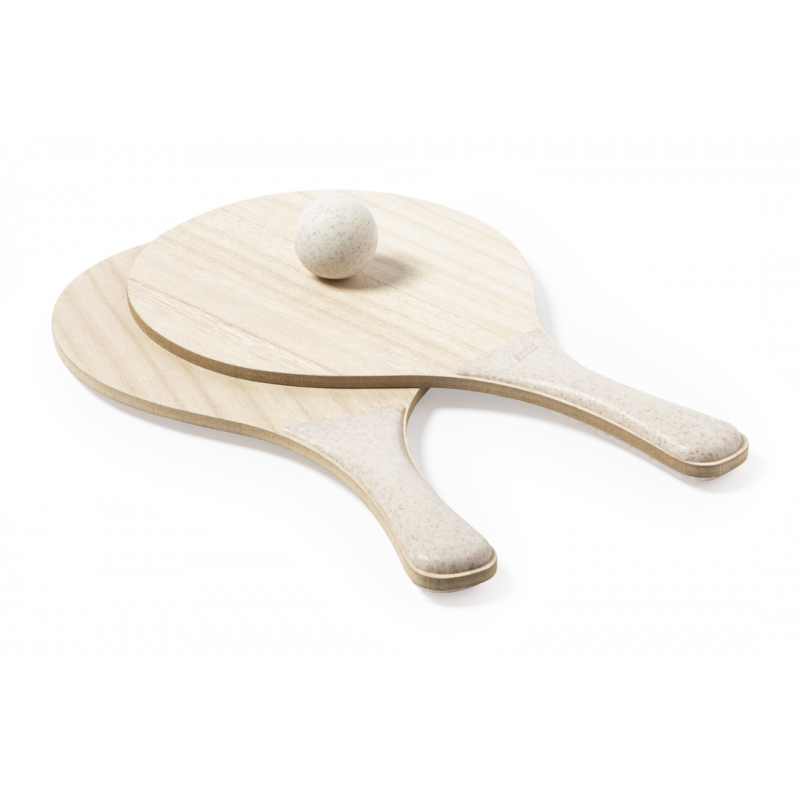 Saiker strand rackets - hout - tarwestro balletje