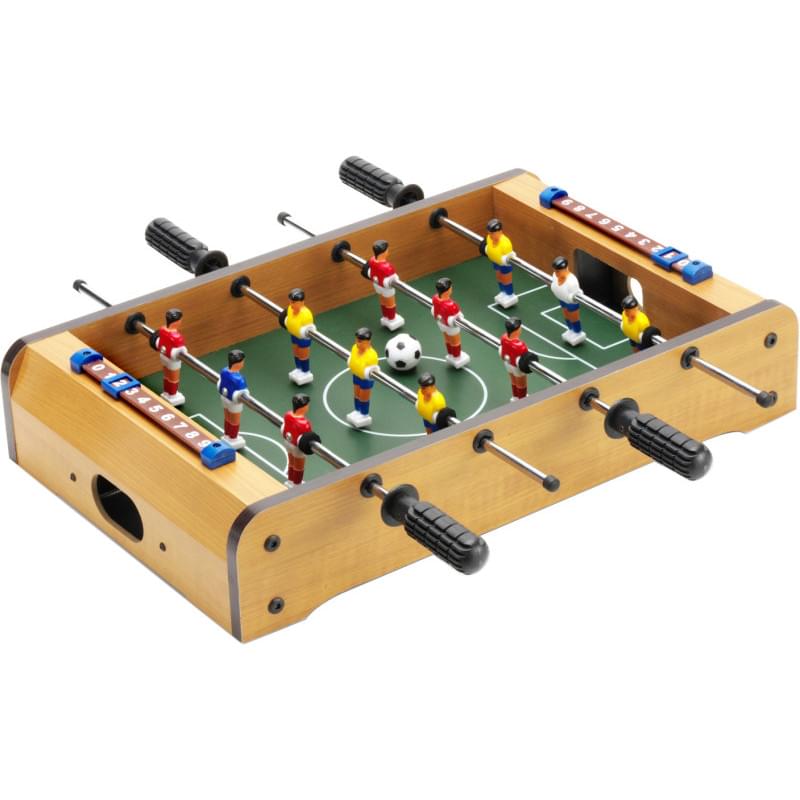 Tafelvoetbalspel met scorebord