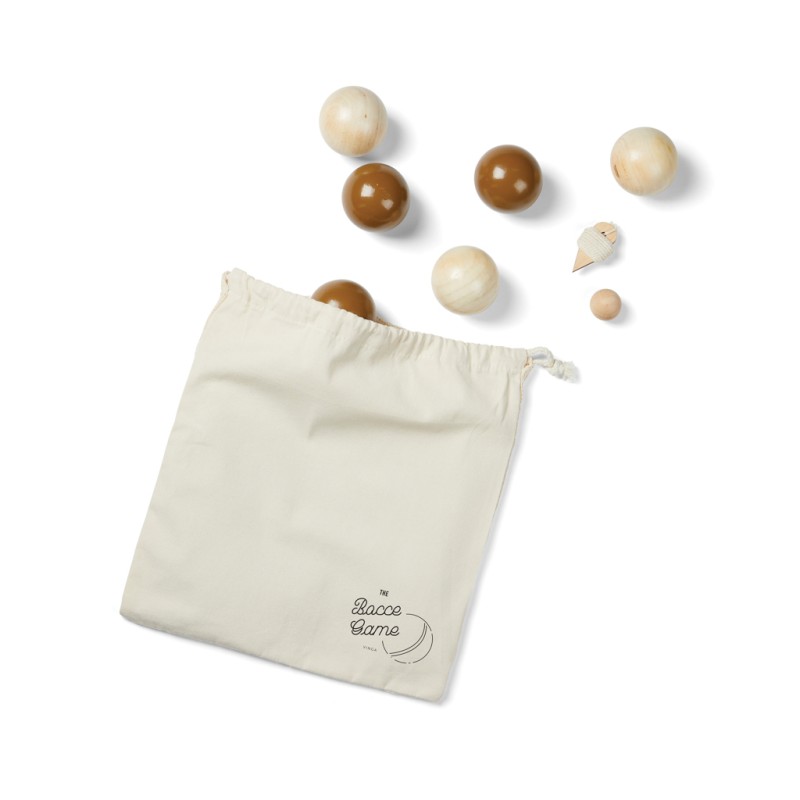VINGA Jeu de boules spel - hout - verpakt in canvas zakje