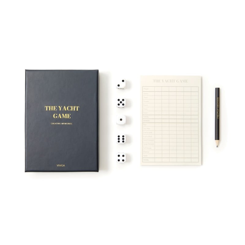VINGA The Yacht dobbelspel - kunststof - geschenkverpakking
