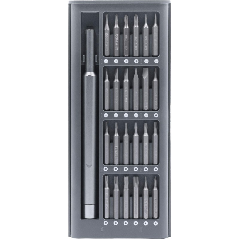 Brandcharger Everybit Lite multitool - RVS en kunststof - 24 magnetische precisiebits