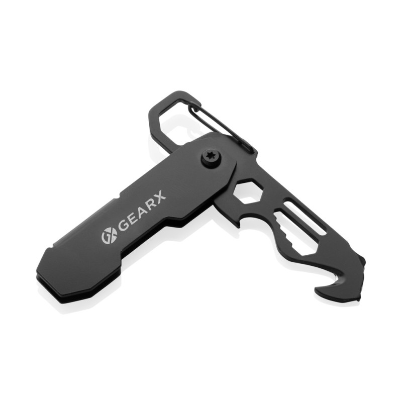Gear X opvouwbare EDC-tool - RVS - 11 functies - karabijnhaak en pakket opener