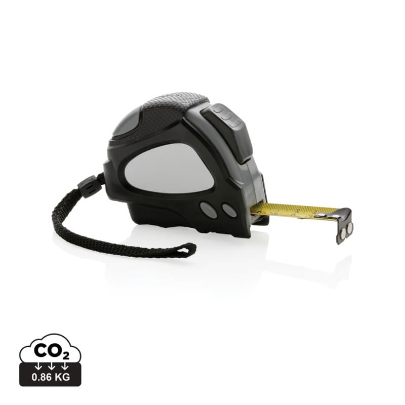 Rolmaat - 5 m - 1,9 cm - RCS gerecycled plastic - automatische stop - polsbandje