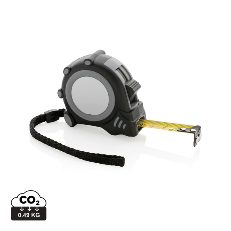 Rolmaat - 3 m - 1,6 cm - RCS gerecycled plastic - met magneet - polsbandje