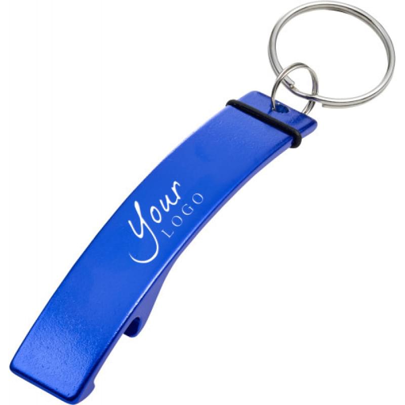 Sleutelhanger - aluminium - 7.9 cm - met flesopener