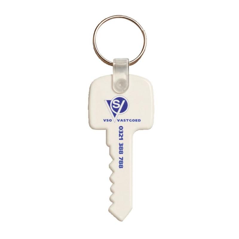 Sleutel sleutelhanger - kunststof - 6.4 cm