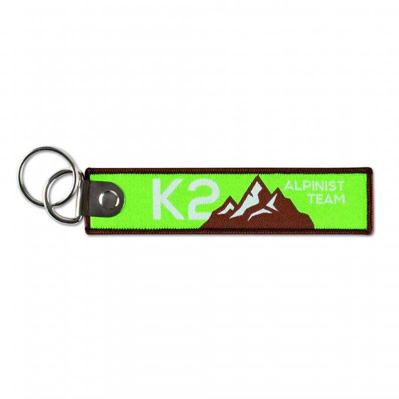 Sleutelhanger - rPET - 13 cm - dubbele metalen ring