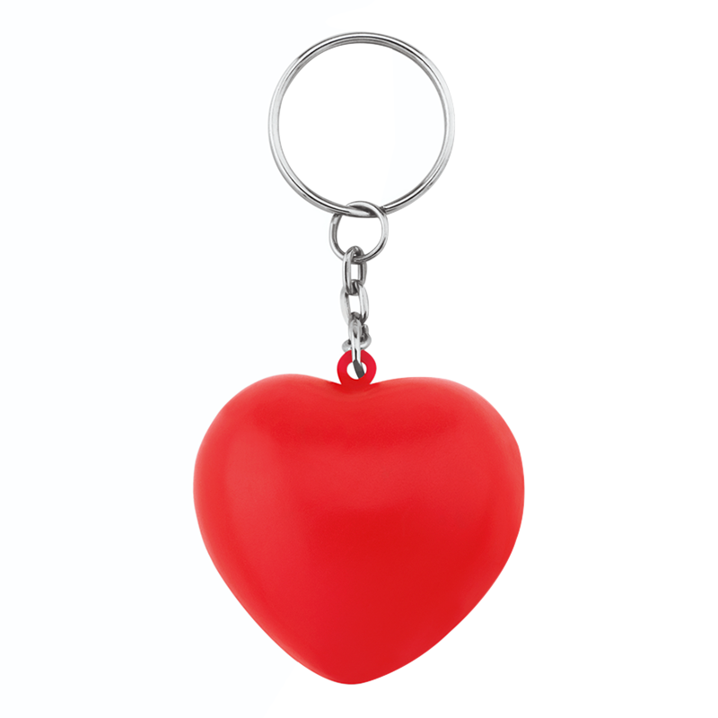 Sleutelhanger anti-stress - hart - 4,2 cm