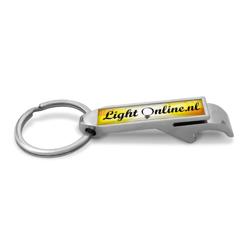 Sleutelhanger - metaal - met flesopener