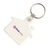 Huis sleutelhanger - kunststof - 4.5 cm
