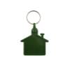 Huis sleutelhanger - kunststof - 4.5 cm