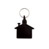 Huis sleutelhanger - kunststof - 4.5 cm