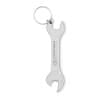 Ringsleutel sleutelhanger - metaal - 9.5 cm - met flesopener