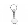 Sleutelhanger - metaal - 7.8 cm - met winkelwagenmuntje