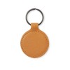 Dontex ronde sleutelhanger - gerecycled leer - Ø 5 cm