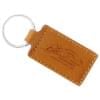 Sleutelhanger - leer - 6.3 cm