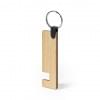 Evans sleutelhanger - bamboe - 8 cm - met telefoonhouder