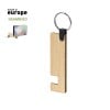 Evans sleutelhanger - bamboe - 8 cm - met telefoonhouder