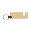 Evans sleutelhanger - bamboe - 8 cm - met telefoonhouder