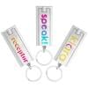 Sleutelhanger met LED-lampje - kunststof - 6 cm