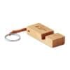 Trineu sleutelhanger - bamboe - 8 cm - met telefoonstandaard