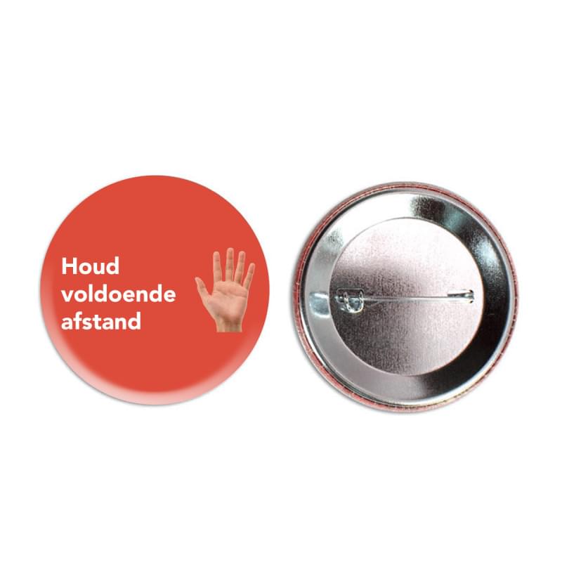 Button met speld 56 mm