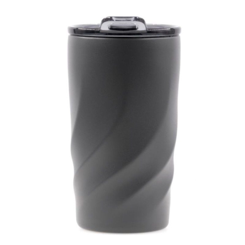 Brandcharger Vortex Calix Ceramica reisbeker 400ml - RVS - draaglus - lekvrije schroefdop