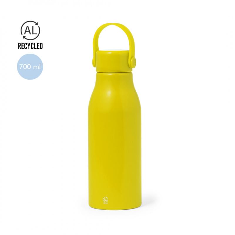 Perpok waterfles 700 ml - aluminium recycled - schroefdop