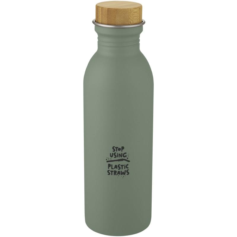 Kalix drinkfles 650 ml - RVS - schroefdop