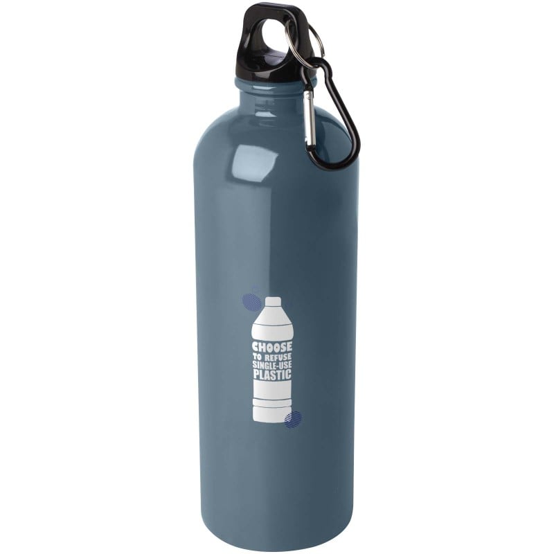 Oregon RCS waterfles 750ml - gerecycled RVS - enkelwandig - karabijnhaak