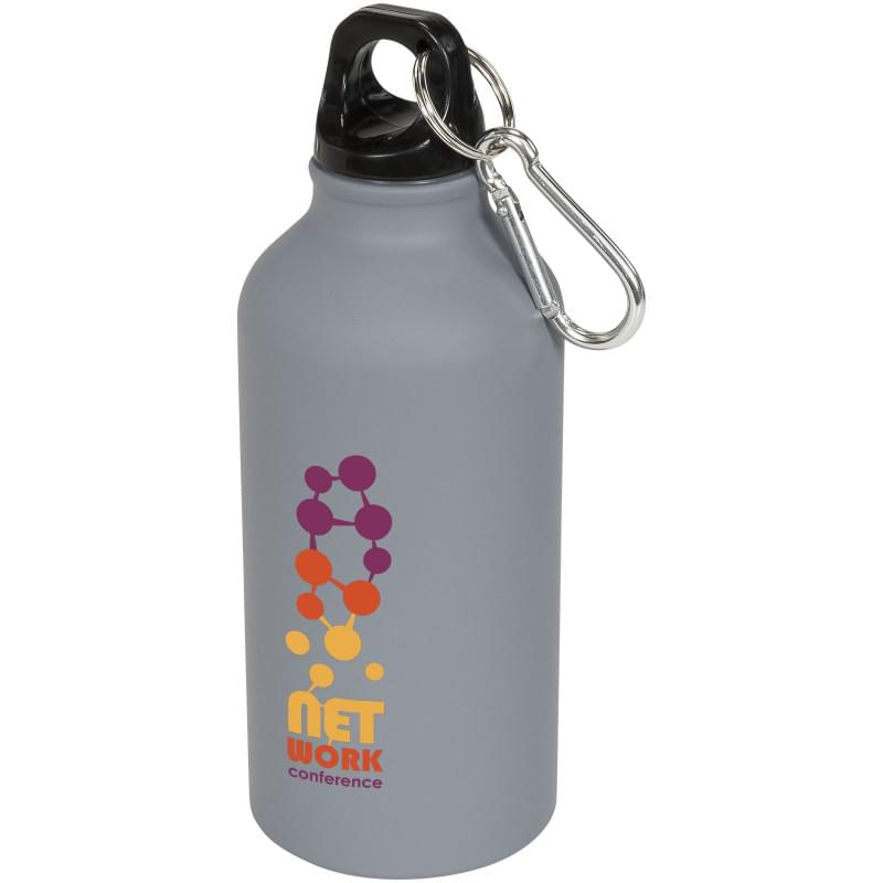 Oregon Matte drinkfles 400ml - aluminium - enkelwandig met karabijnhaak